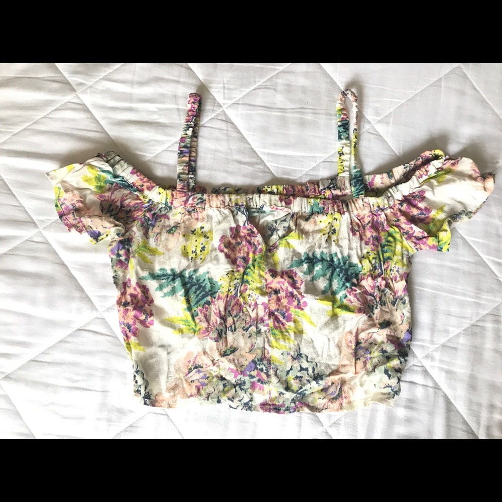 Floral off the Shoulder Crop Top